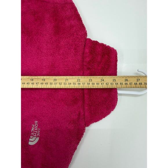 The North Face Childrens Girls Osito Jacket Size XL Pink Zip Up Fuzzy - Picture 12 of 13
